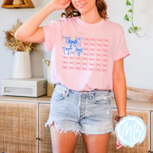 Preppy American Flag Tee