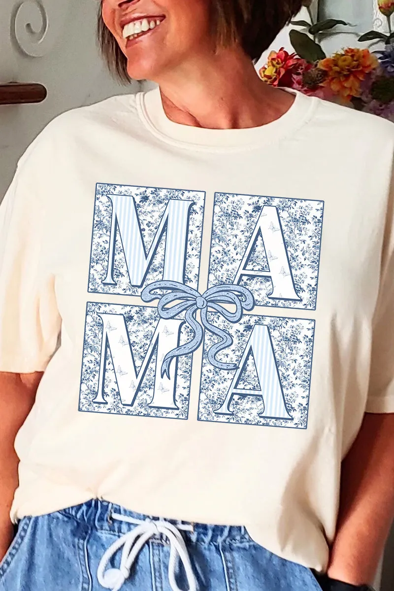 Preppy Blue Mama Comfort Colors Adult Ring-Spun Cotton Tee