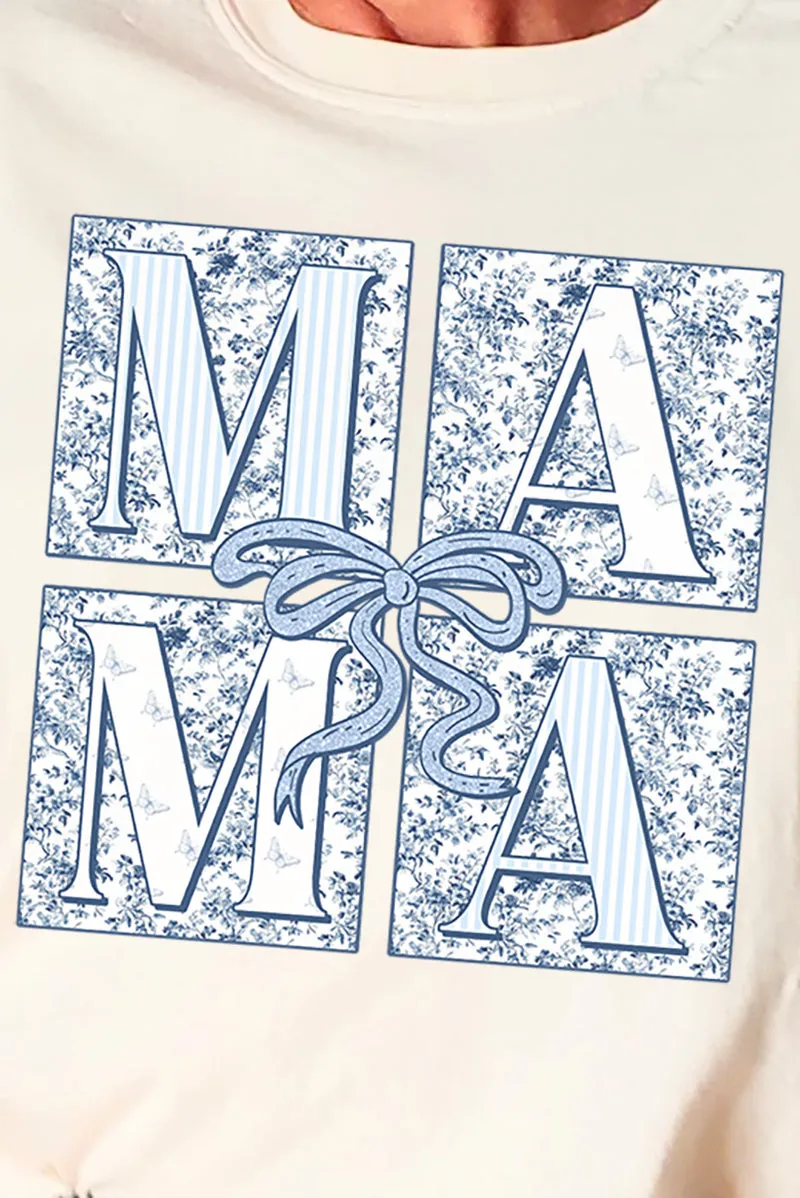 Preppy Blue Mama Comfort Colors Adult Ring-Spun Cotton Tee