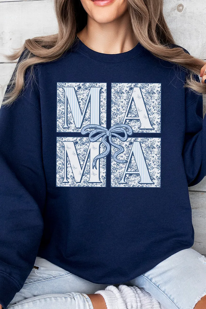 Preppy Blue Mama Unisex NuBlend Crew Sweatshirt