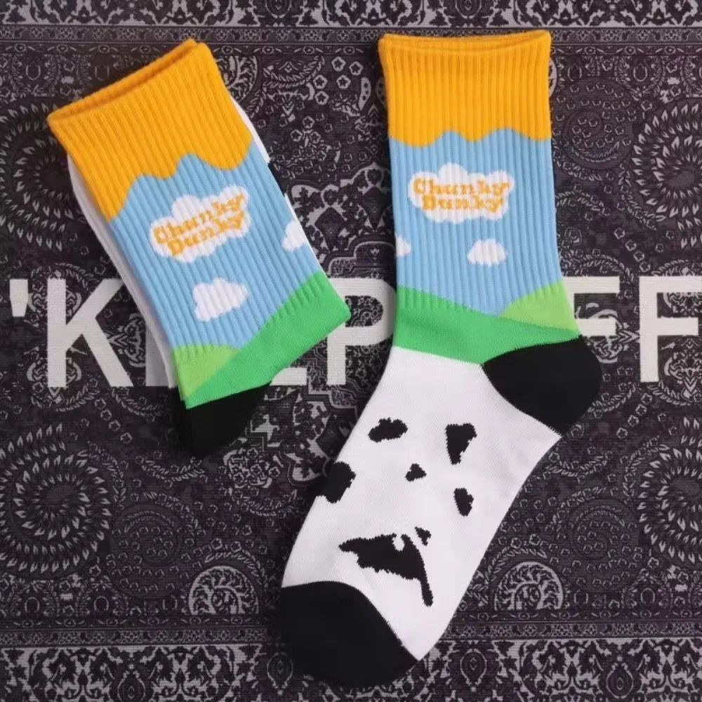 Preppy Contrast Color Socks