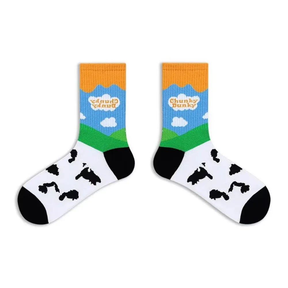 Preppy Contrast Color Socks