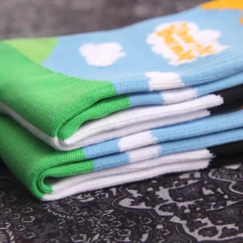 Preppy Contrast Color Socks