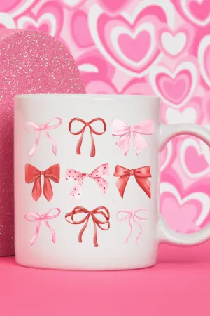 Preppy Valentine Bows Ceramic Mug