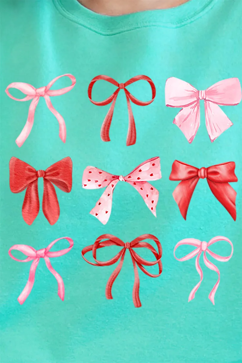Preppy Valentine Bows Unisex NuBlend Crew Sweatshirt