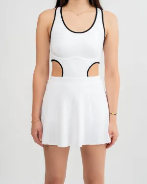 Prosperous Tennis Dress - White
