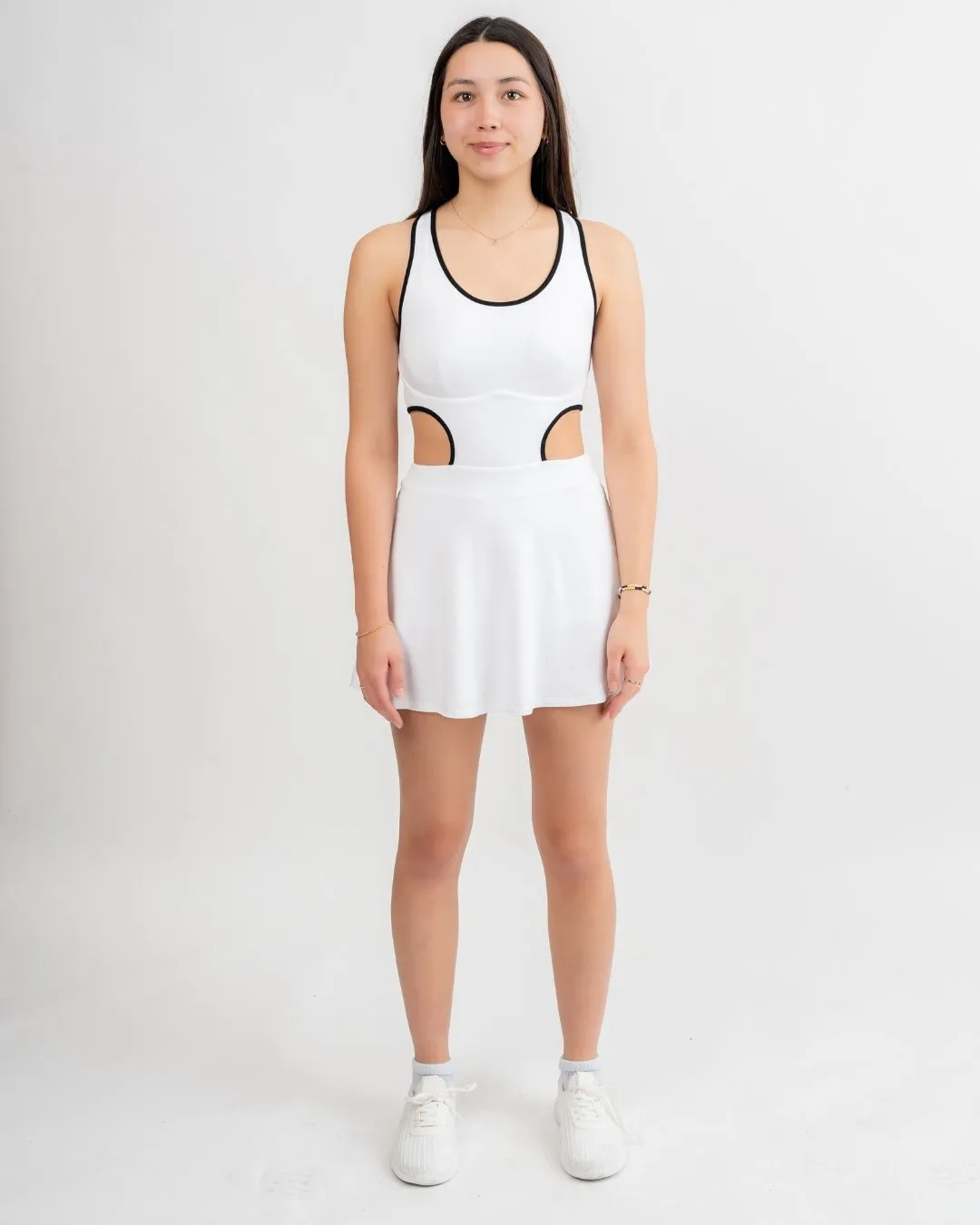 Prosperous Tennis Dress - White