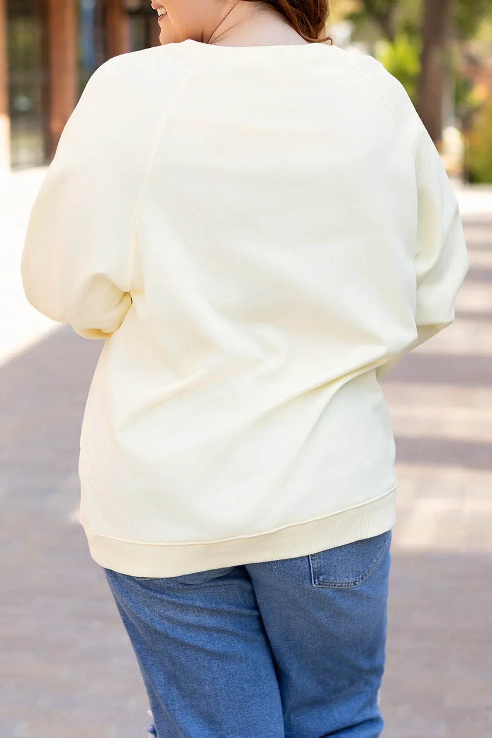 Rainbow Crew Neck Plus Size Sweatshirt