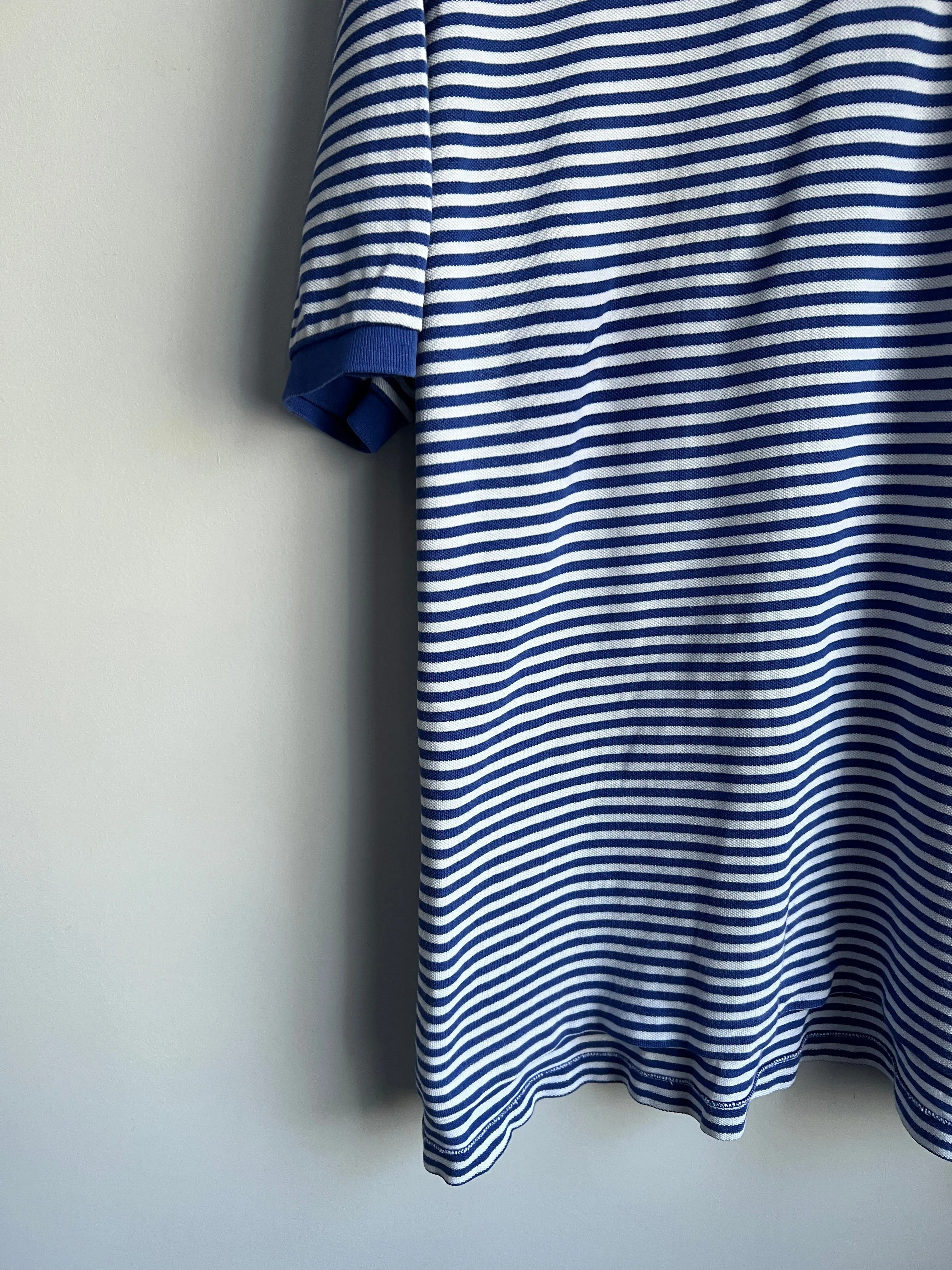 Ralph Lauren® Blue White vertical stripes Polo (Size: XXL)