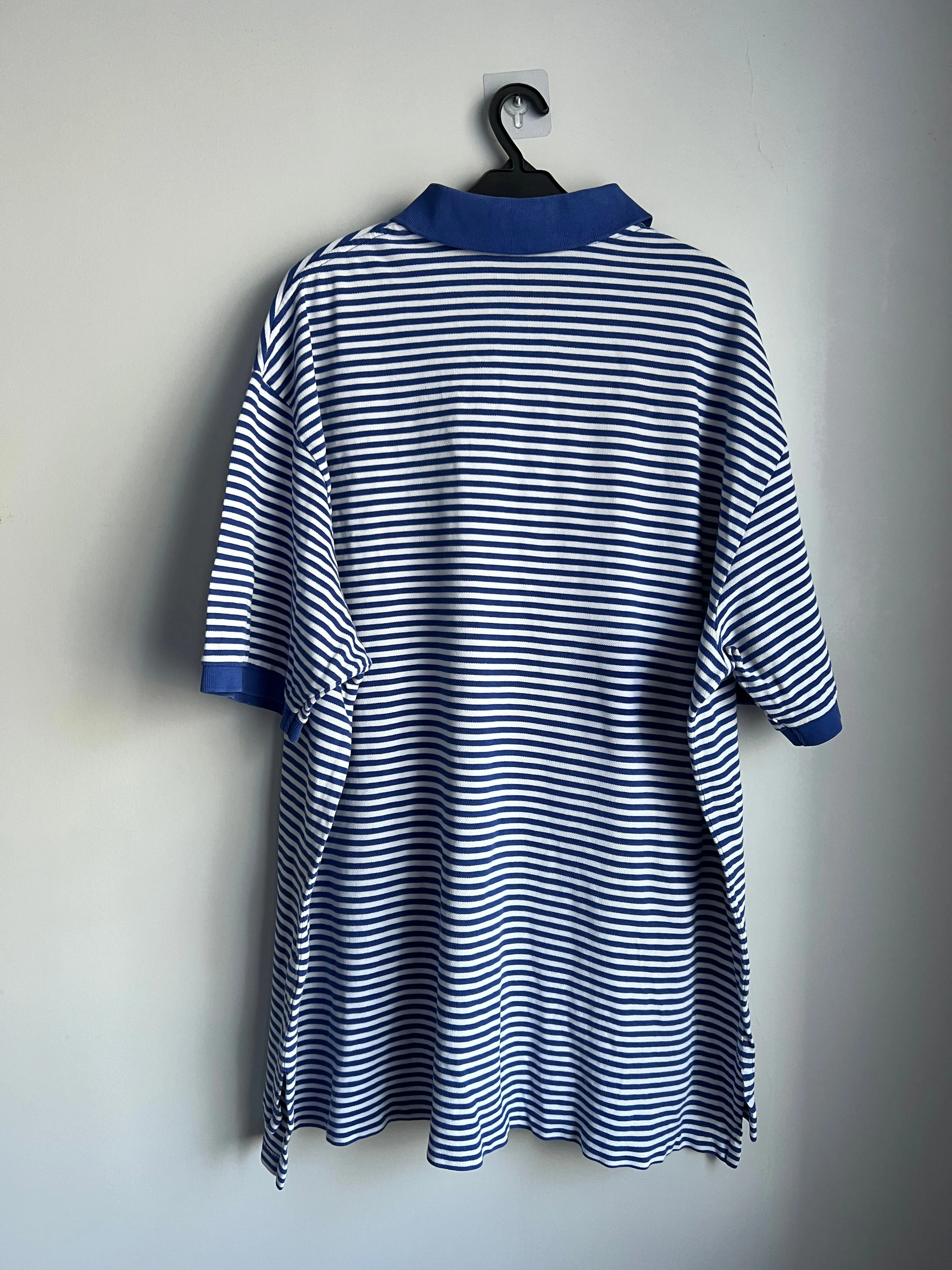 Ralph Lauren® Blue White vertical stripes Polo (Size: XXL)