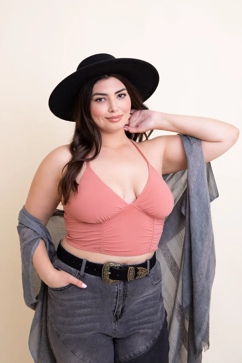 Ruched Bralette Plus - 3 colors