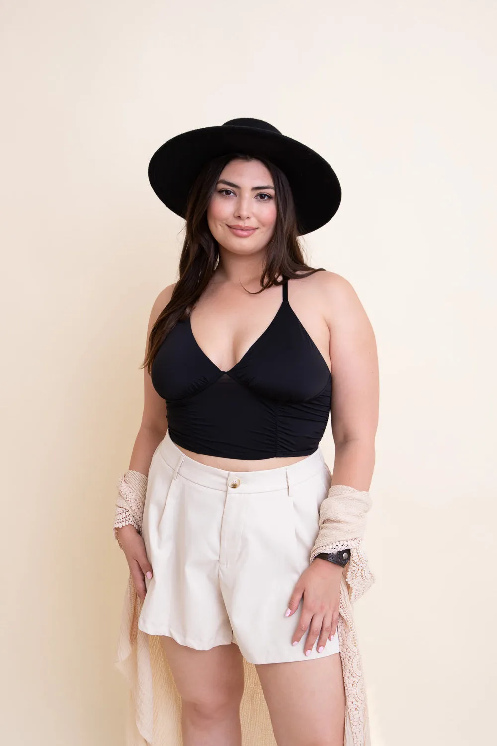 Ruched Bralette Plus - 3 colors