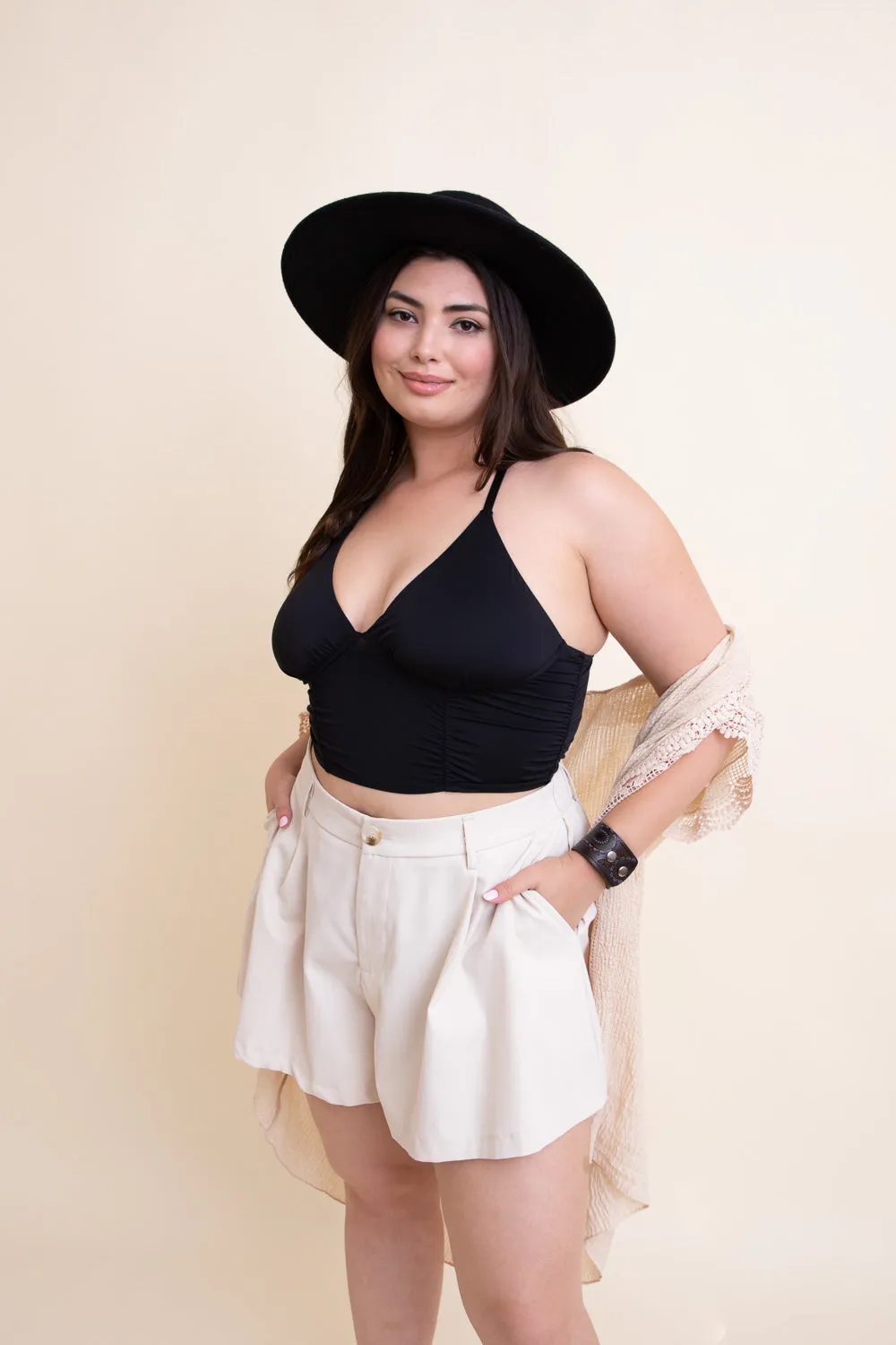Ruched Bralette Plus - 3 colors