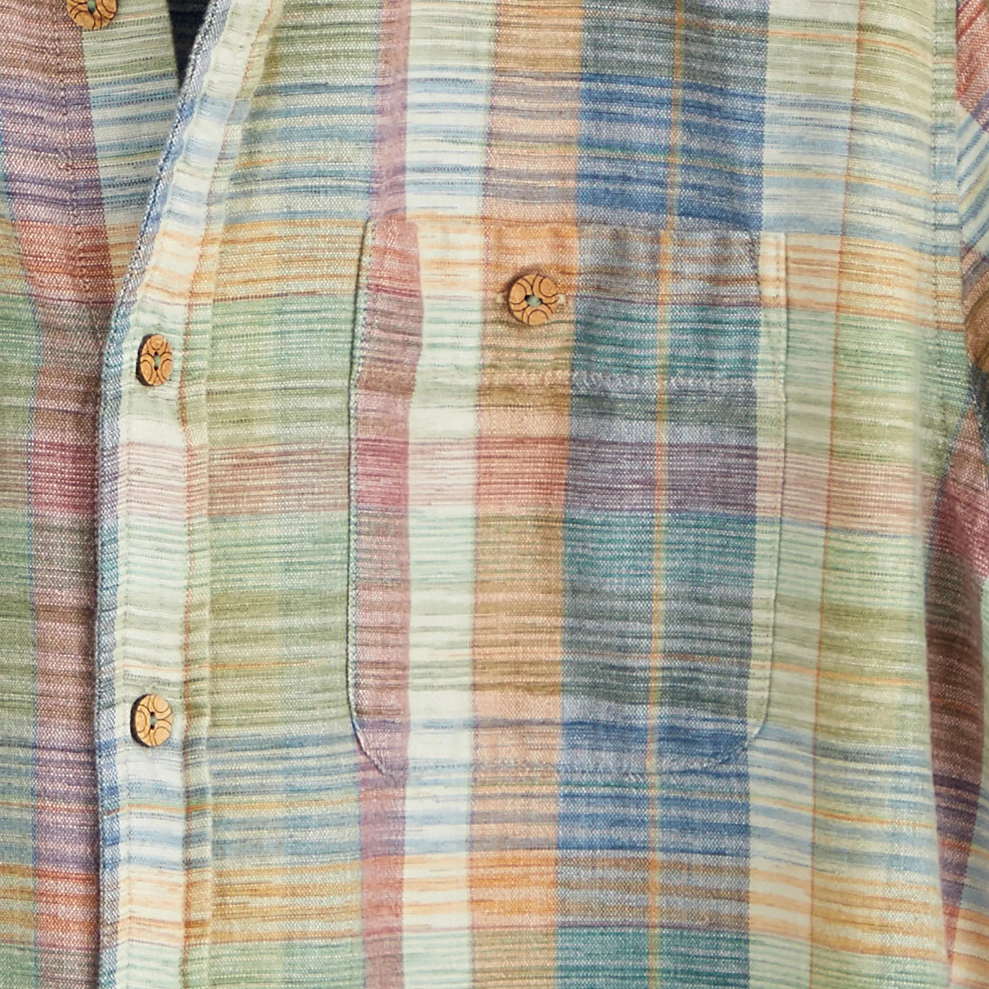 Rustic Plaid Beach Shirt - Tall