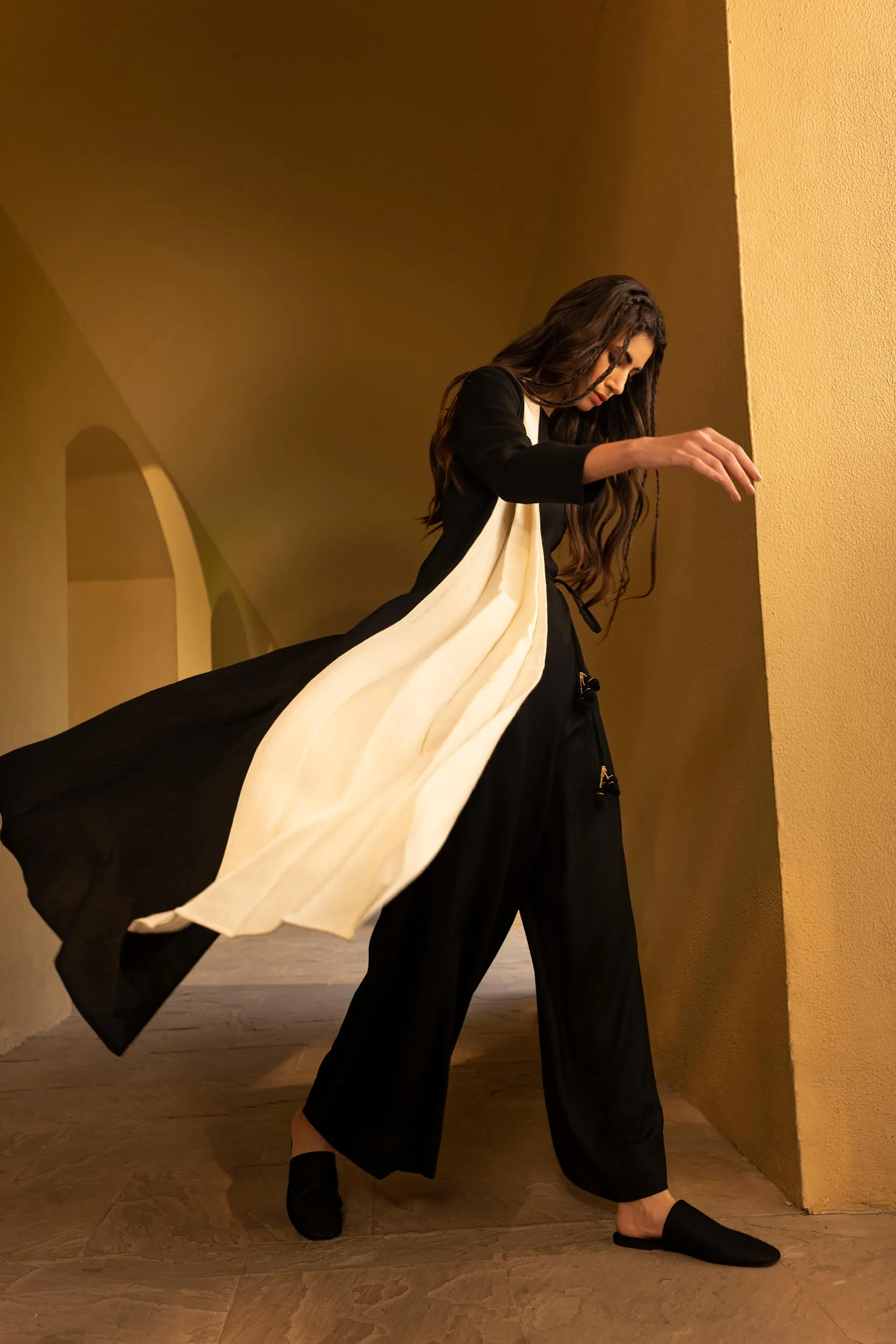 Sao Paulo Woollen Jumpsuit (Black)