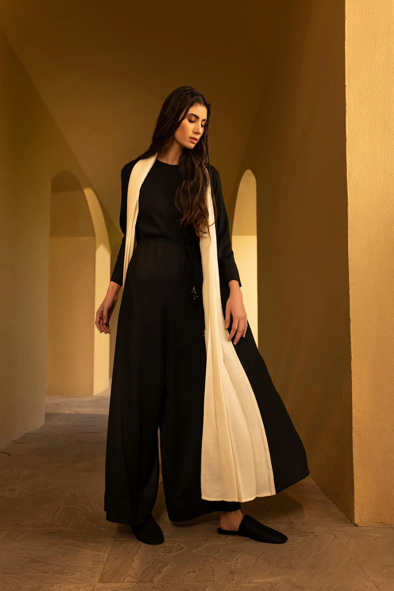 Sao Paulo Woollen Jumpsuit (Black)