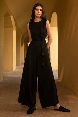 Sao Paulo Woollen Jumpsuit (Black)