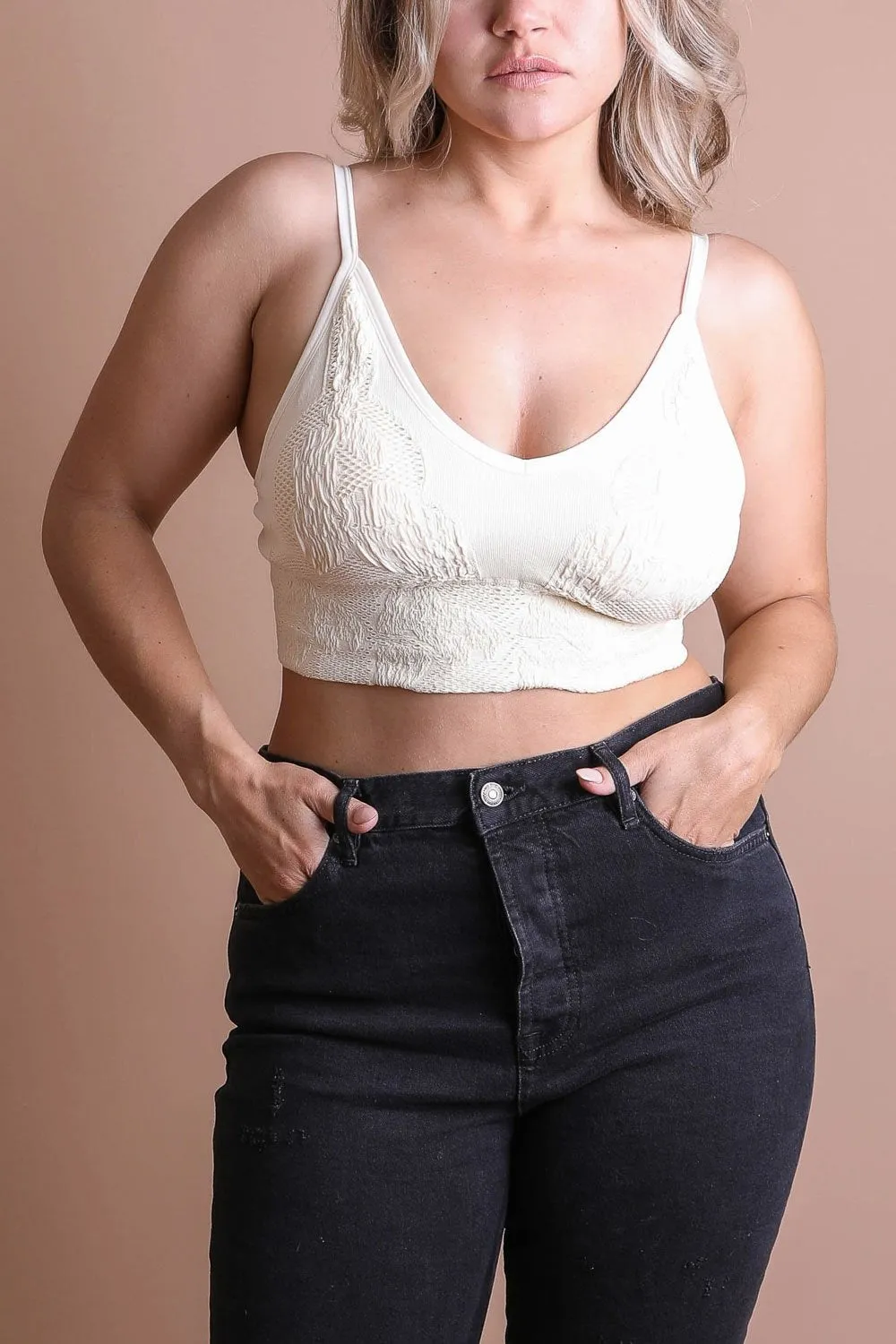 Seamless Padded Textured Brami Plus - 6 colors