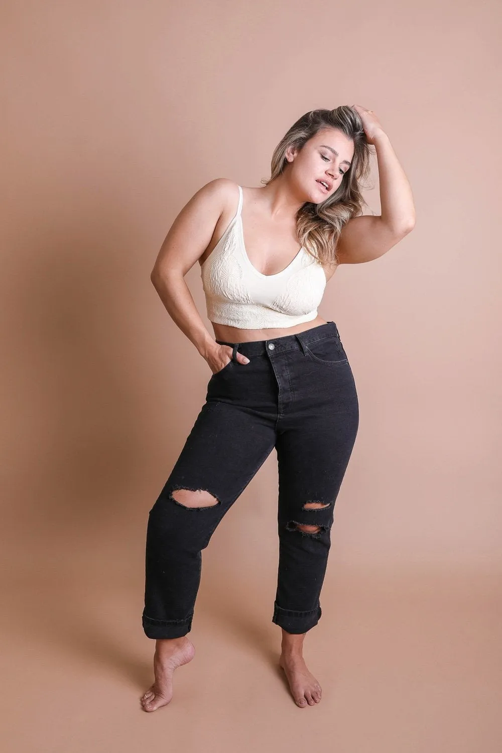 Seamless Padded Textured Brami Plus - 6 colors