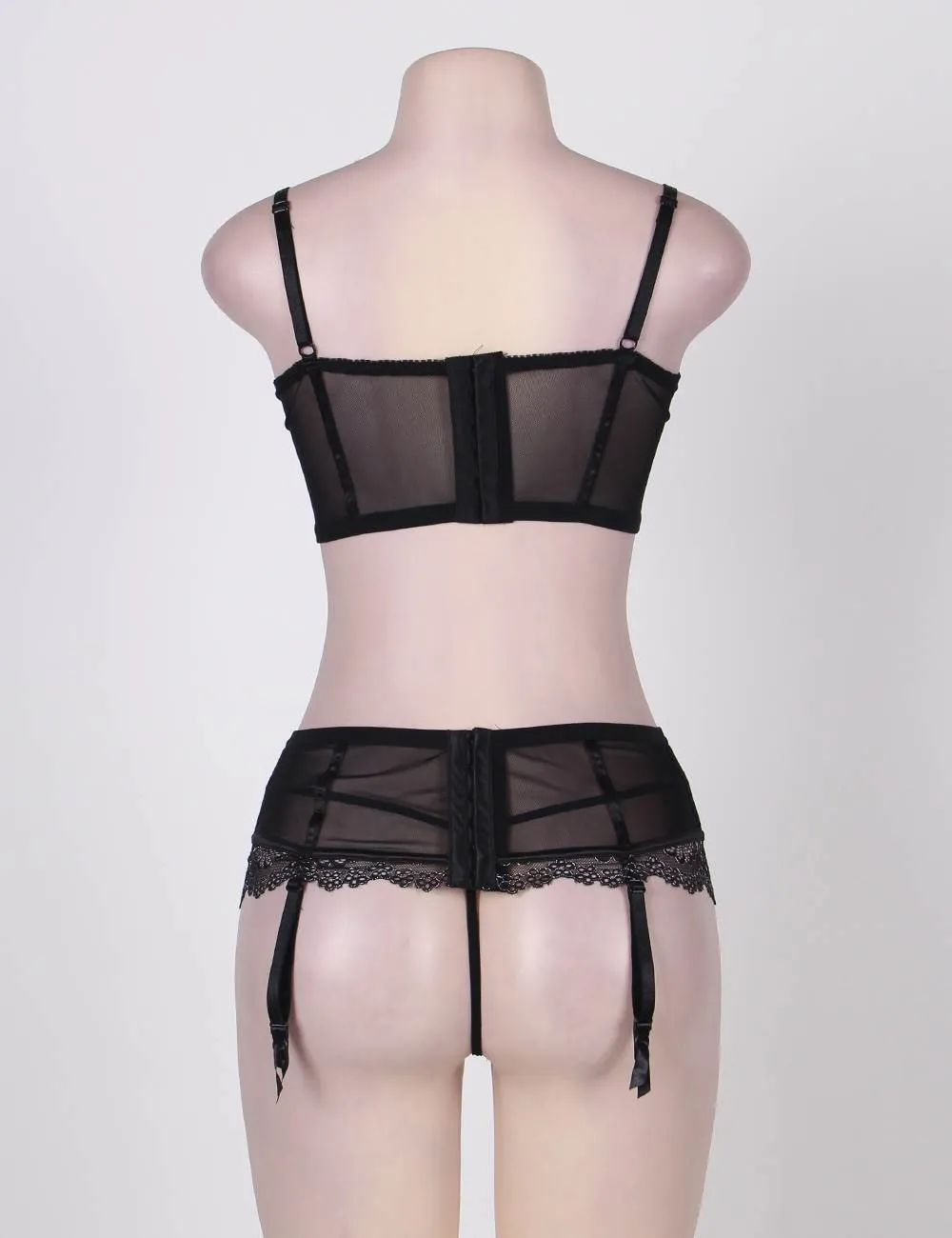 Sexy Egypt Delicate Mesh Microfiber Underwire Bra Set