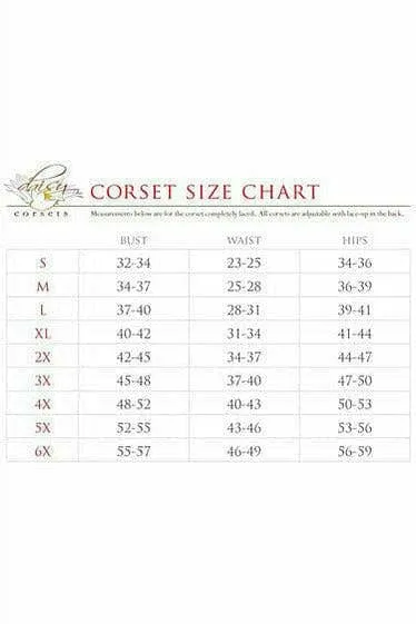 Sexy White Lace Overbust Corset with Zipper