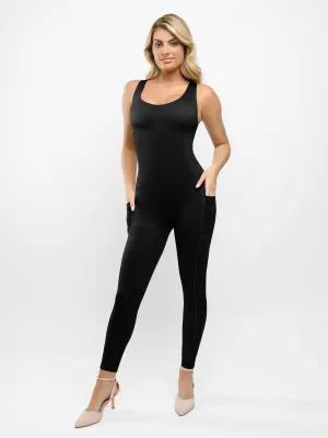 Shapewear U-Neck Thigh Slimming Butt Lift Jumpsuit