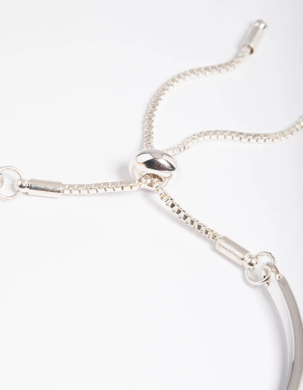 Silver Heart Bangle with Toggle Bracelet