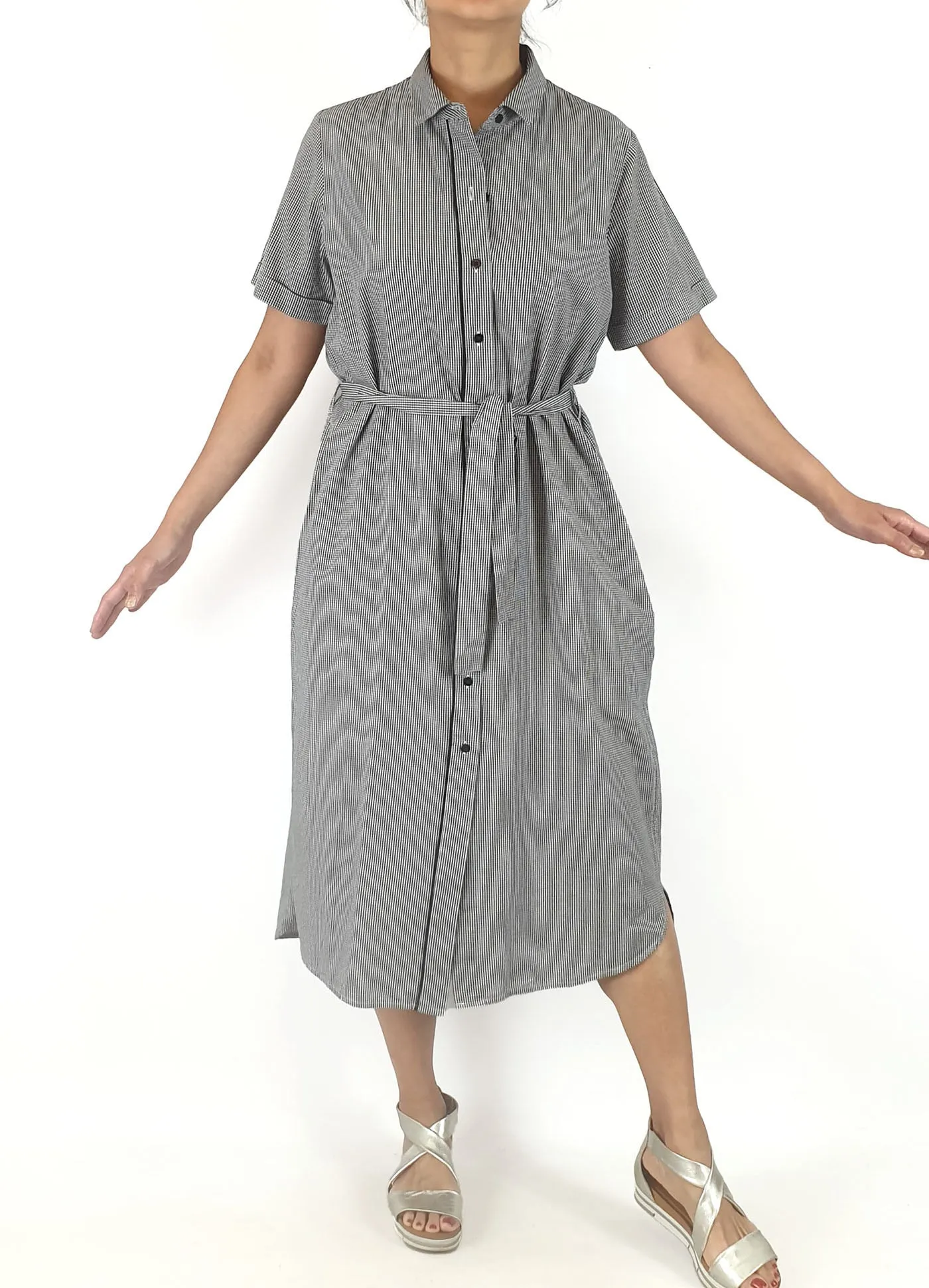 Skin & Threads black and white check dress size 10