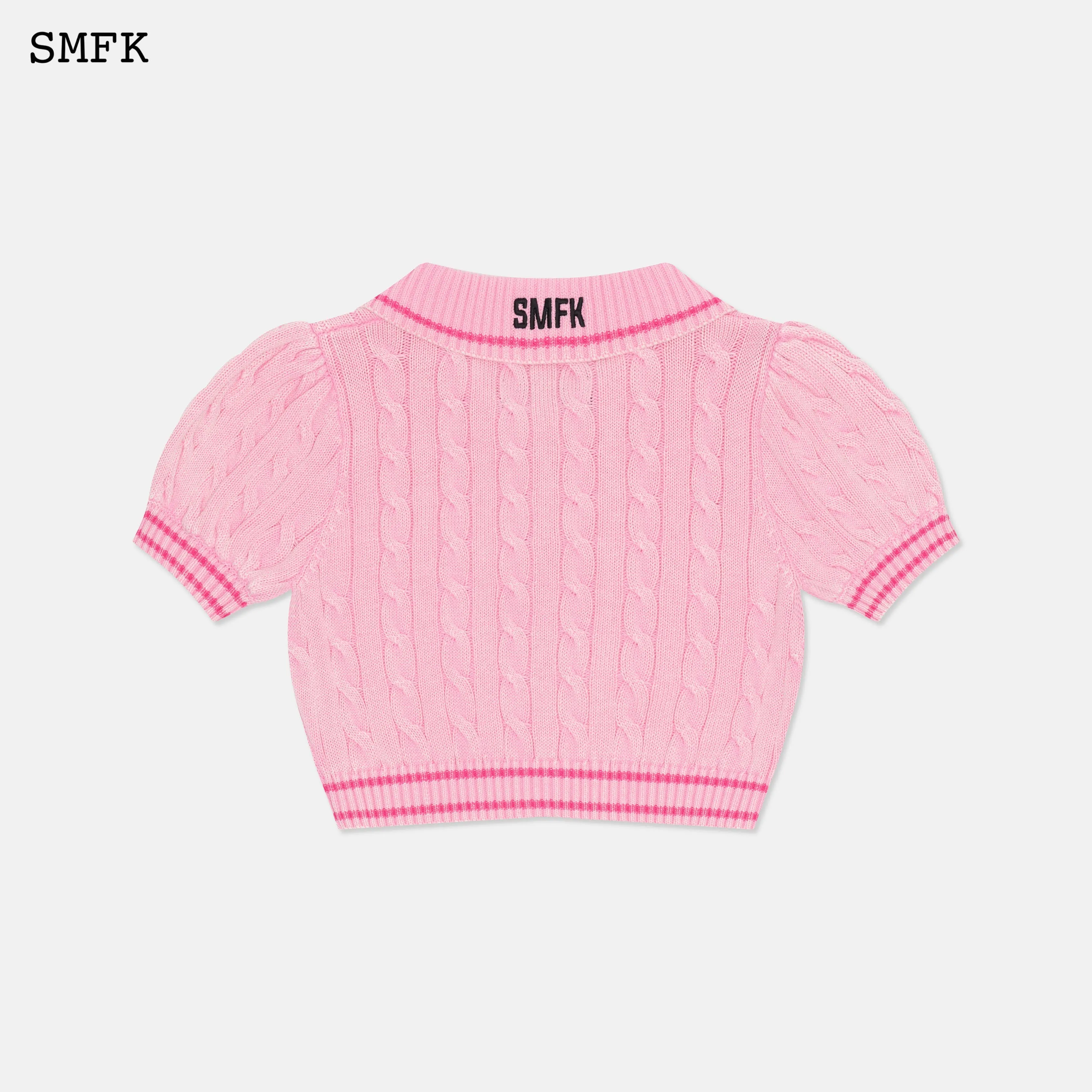 SMFK Campus Pink Checkered Polo