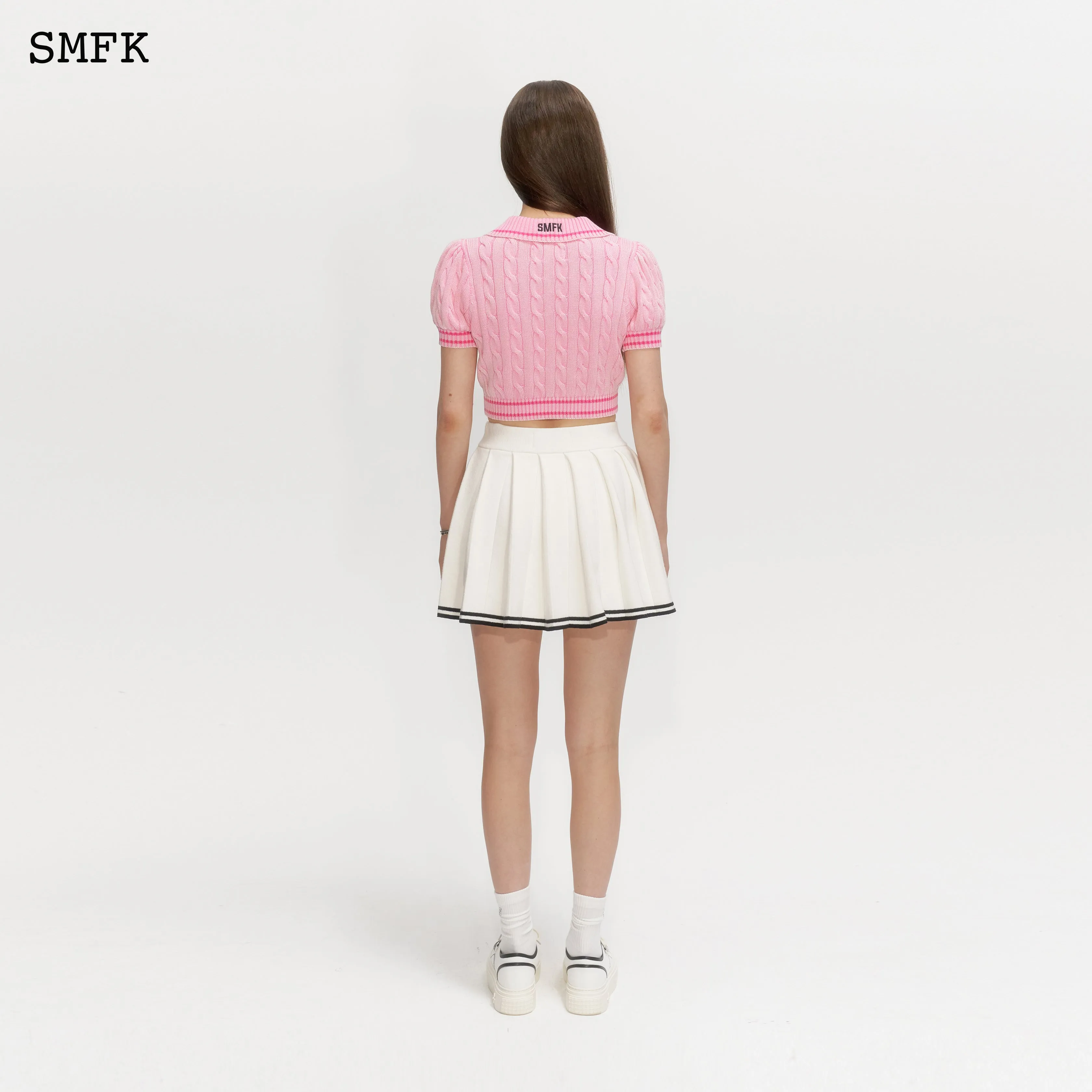 SMFK Campus Pink Checkered Polo