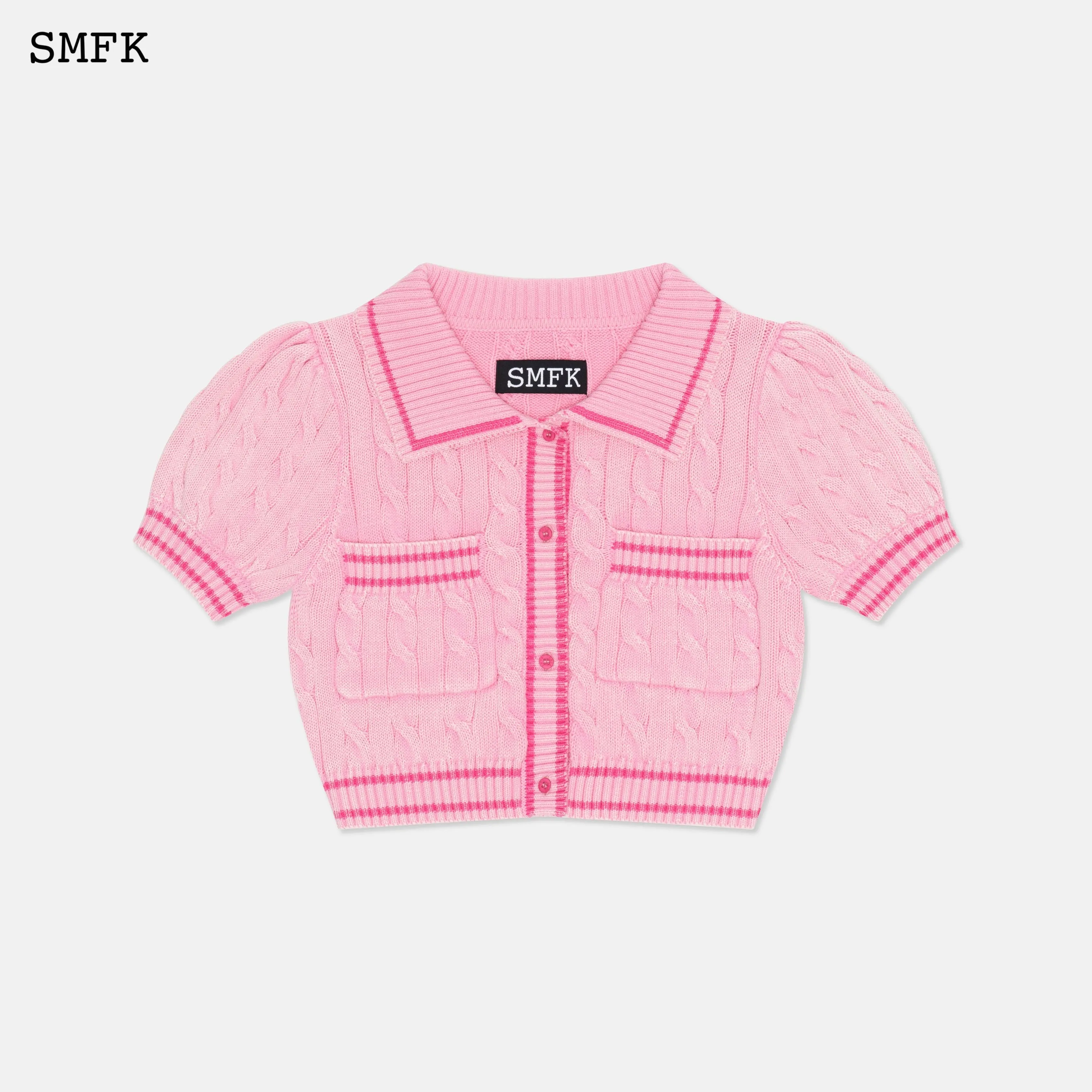 SMFK Campus Pink Checkered Polo