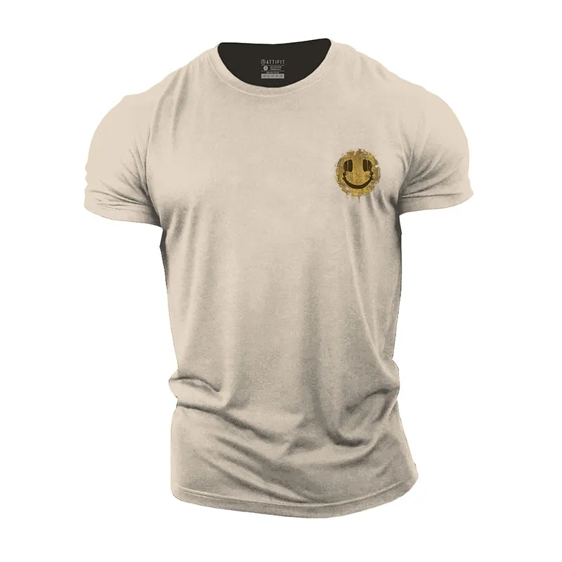 Smile Headphones Cotton T-shirt