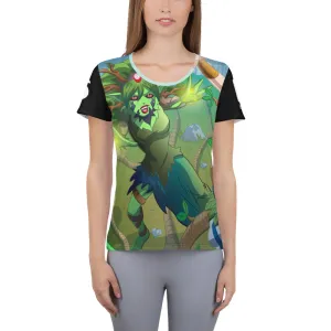 Splinterlands: Earth Team Unleashed All-Over Print Women's Athletic T-shirt