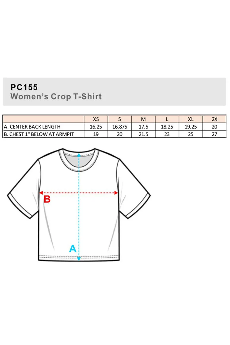 Strike Distressed Jesus Women's Soft-Tek Blend Crop T-Shirt