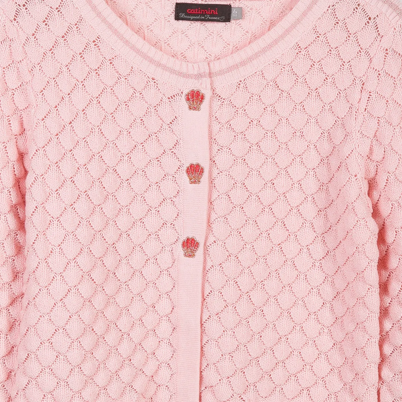 Stylish Pink Knitted Cardigan