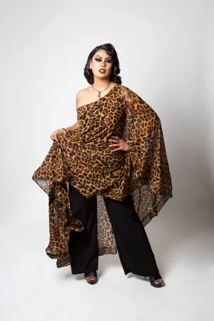 The Glamorous Leopard Caftan Jumpsuit