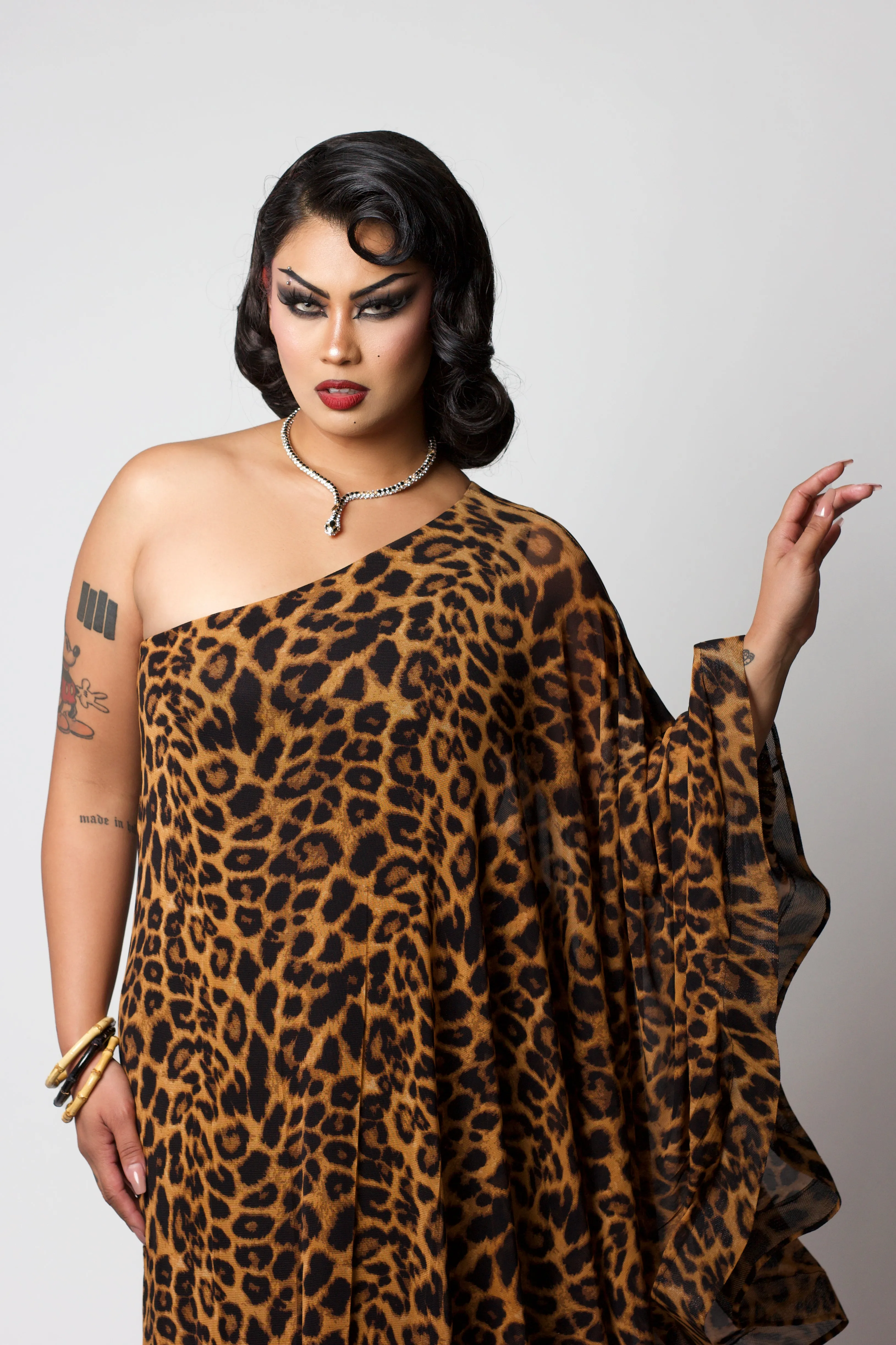 The Glamorous Leopard Caftan Jumpsuit
