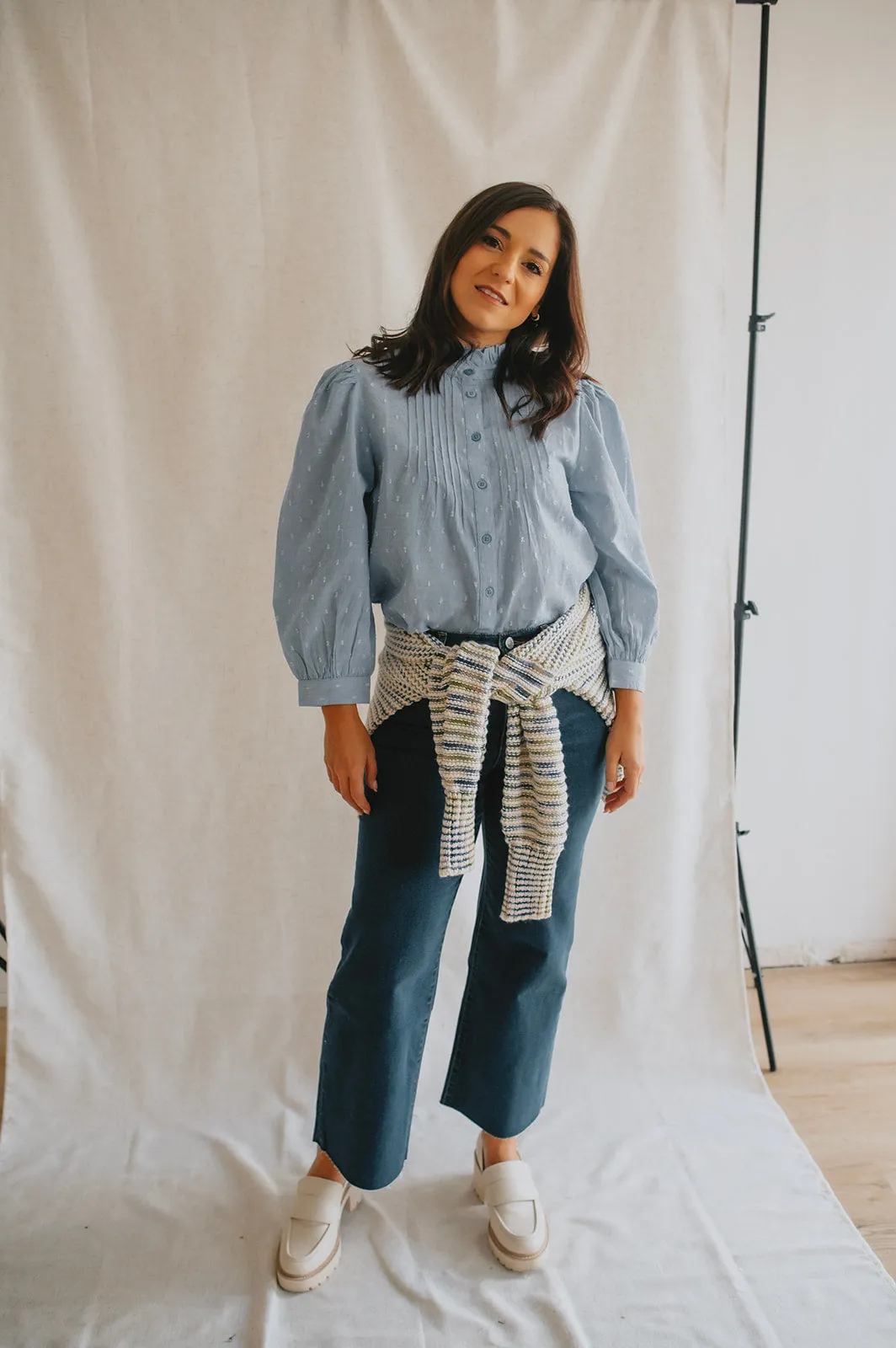The Lisana Shirt - Light Blue - PLUS