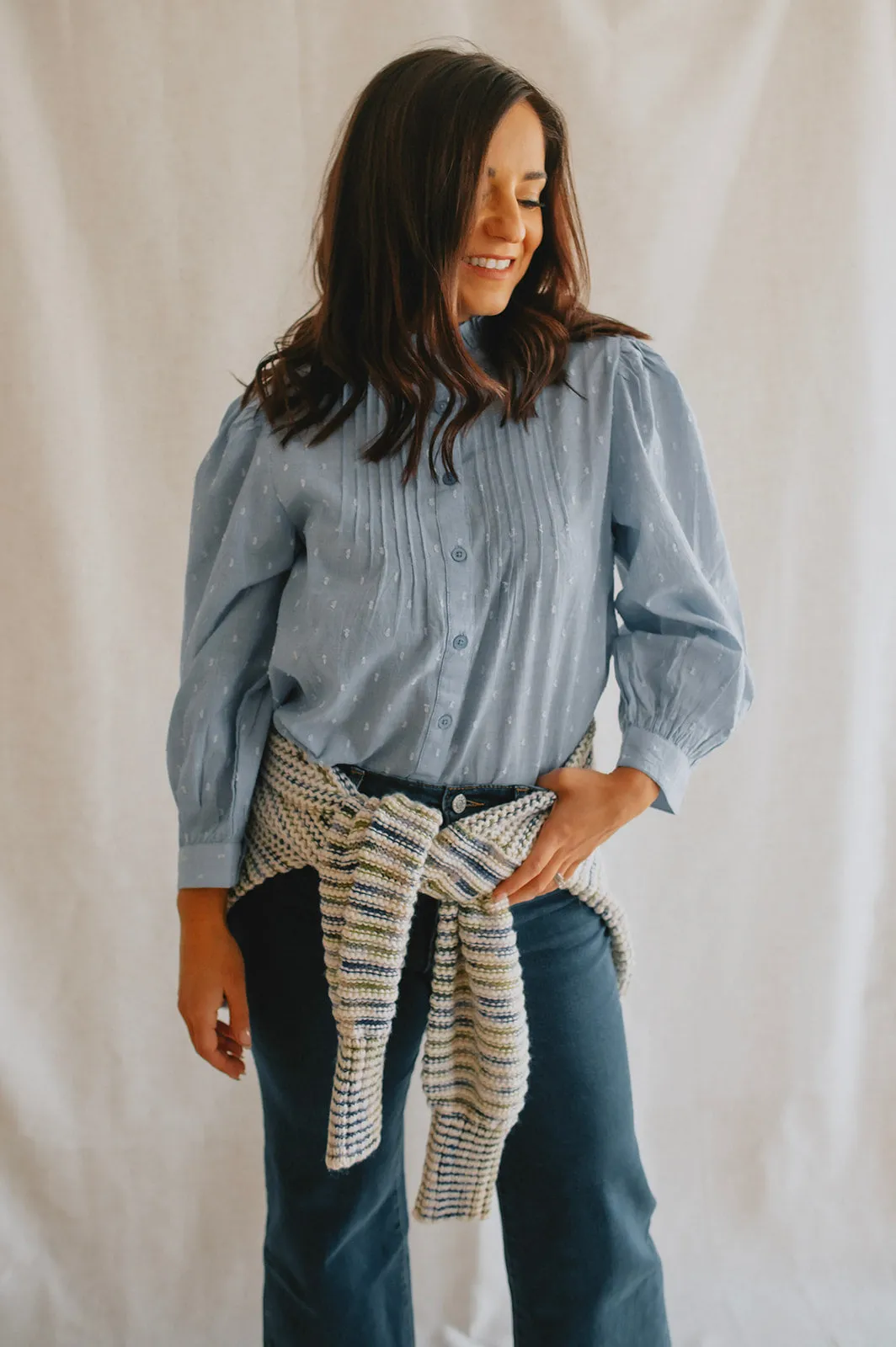 The Lisana Shirt - Light Blue - PLUS