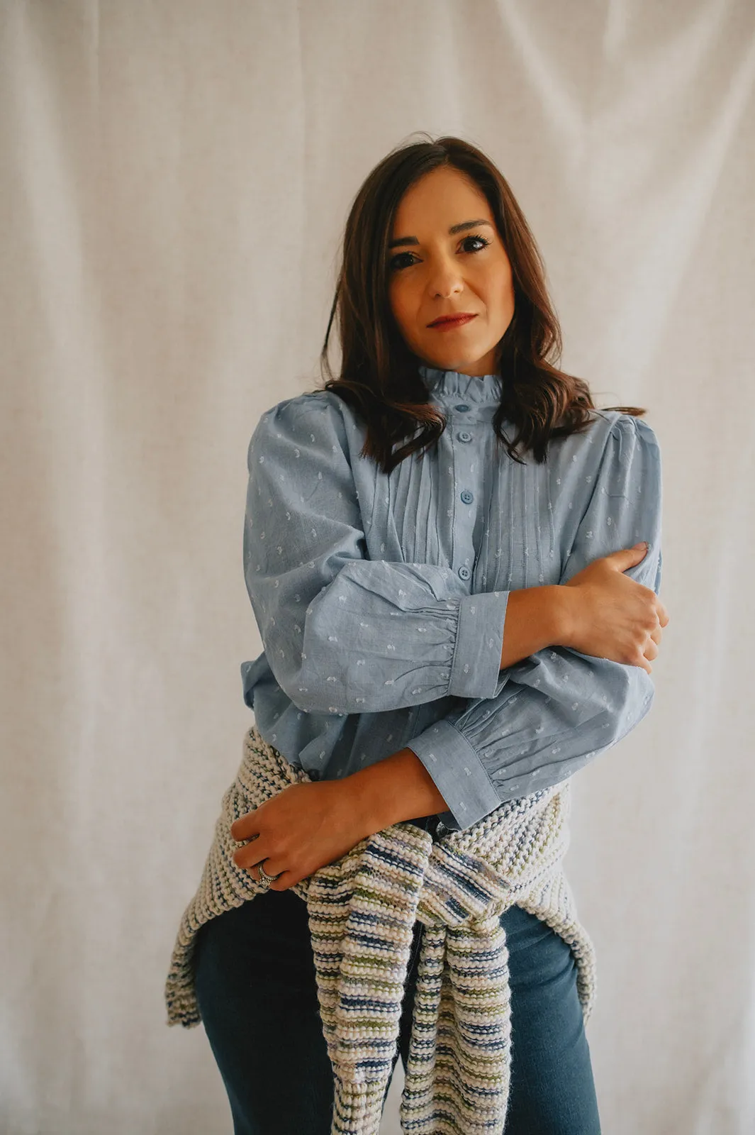 The Lisana Shirt - Light Blue - PLUS