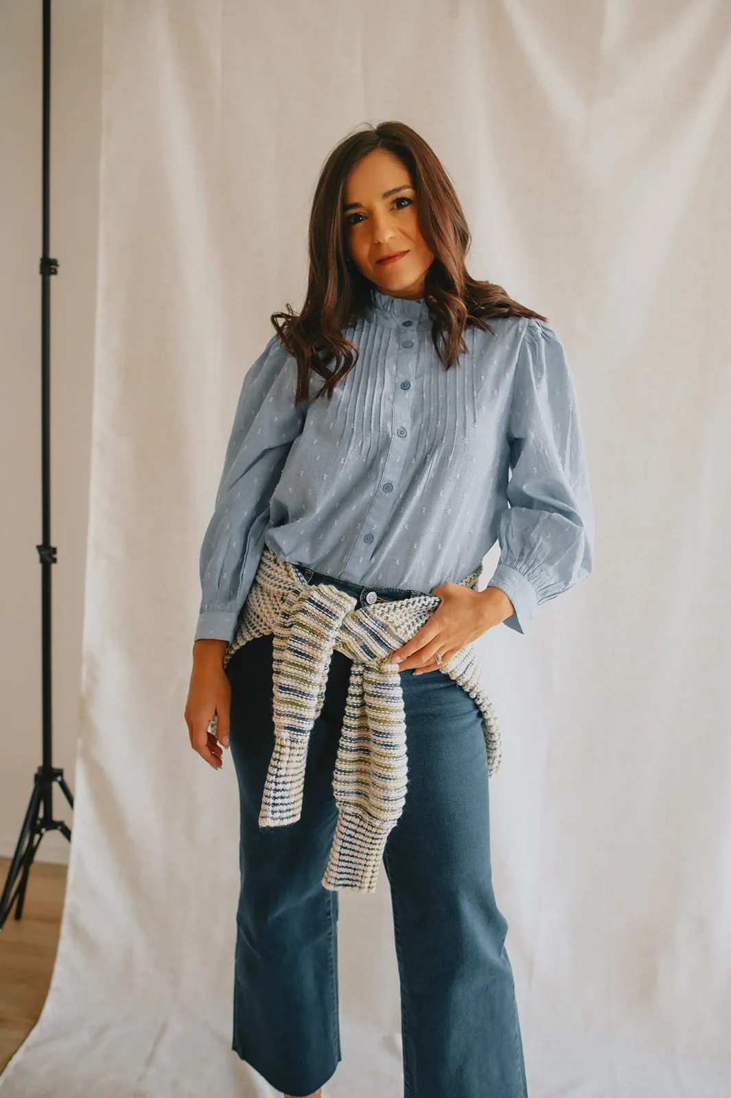 The Lisana Shirt - Light Blue - PLUS