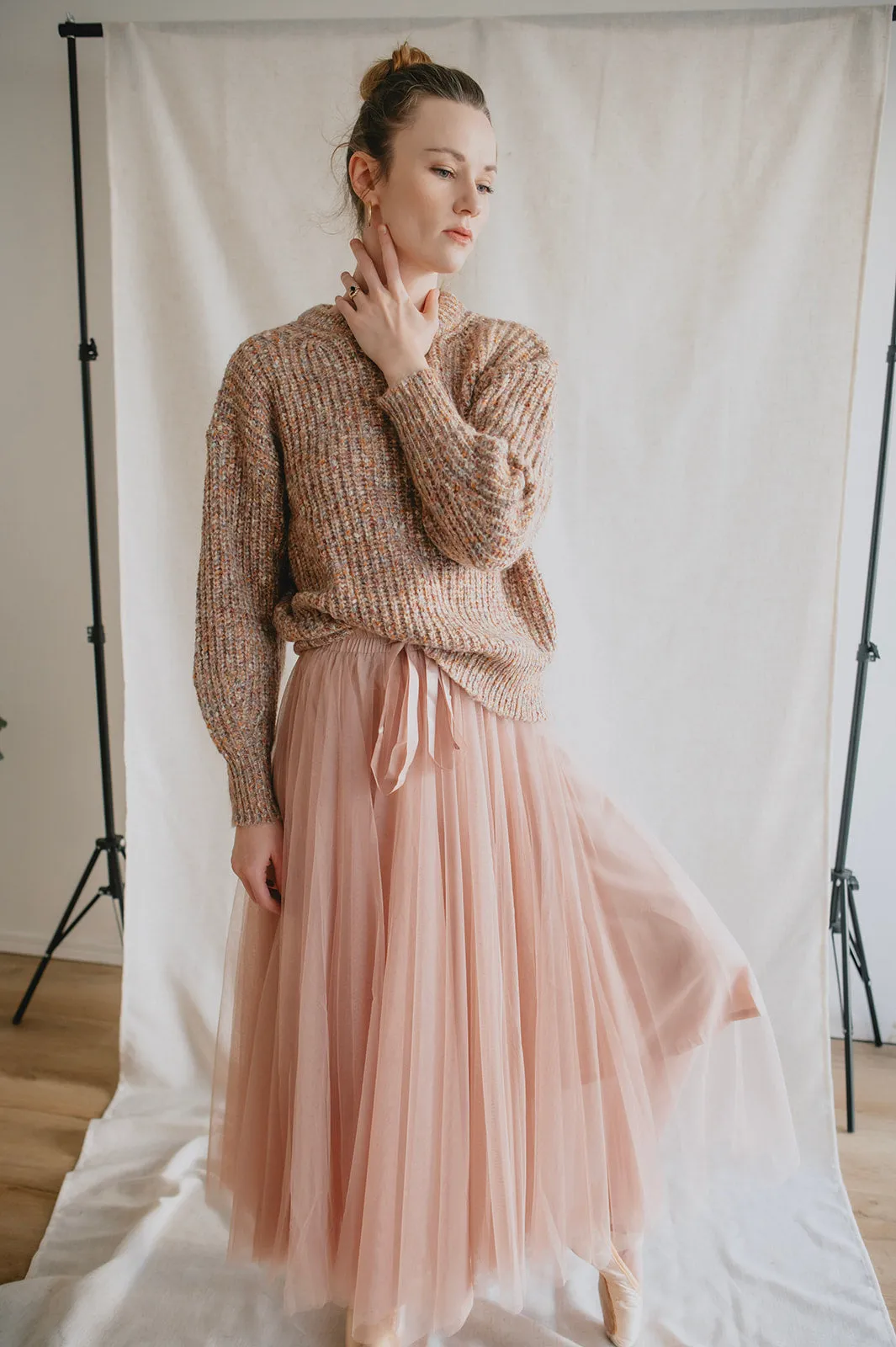 The Misty Melange Pullover Sweater - PLUS