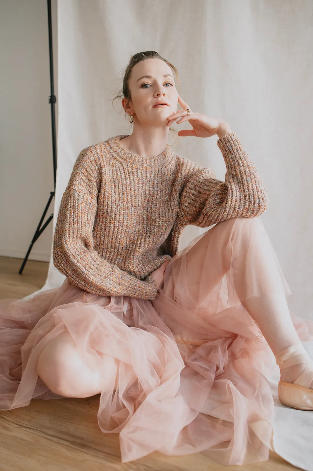The Misty Melange Pullover Sweater - PLUS