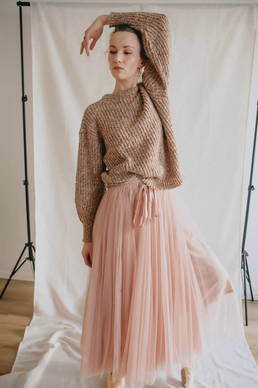 The Misty Melange Pullover Sweater - PLUS