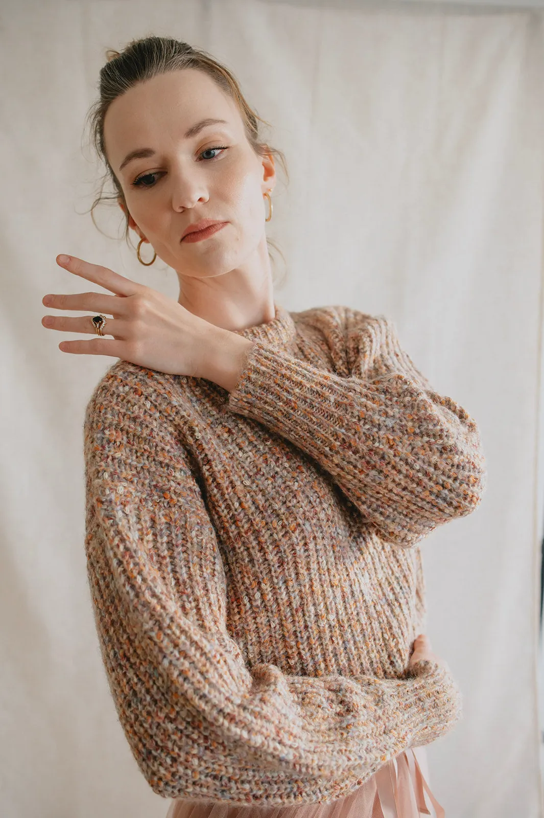 The Misty Melange Pullover Sweater - PLUS