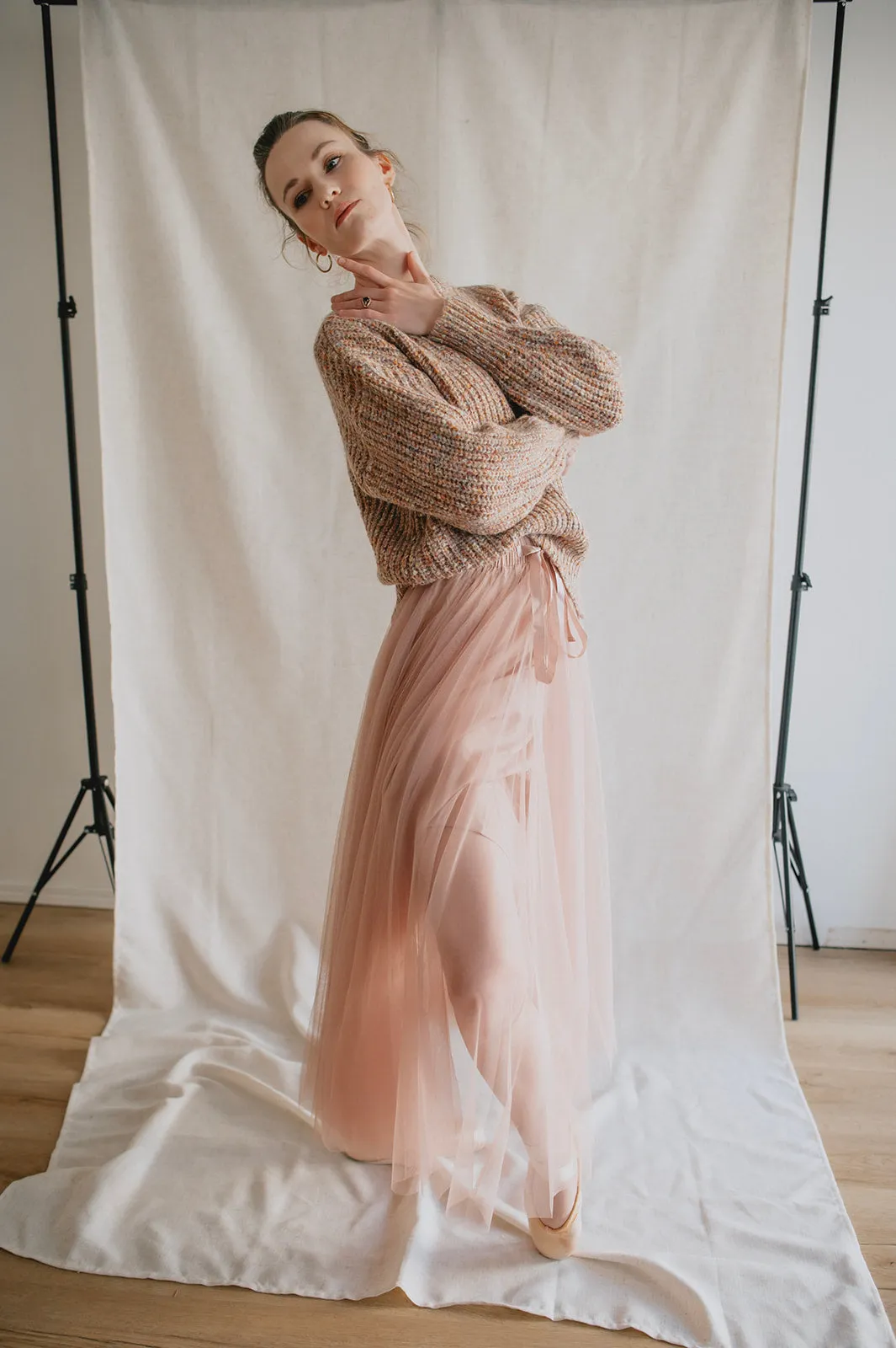 The Misty Melange Pullover Sweater - PLUS