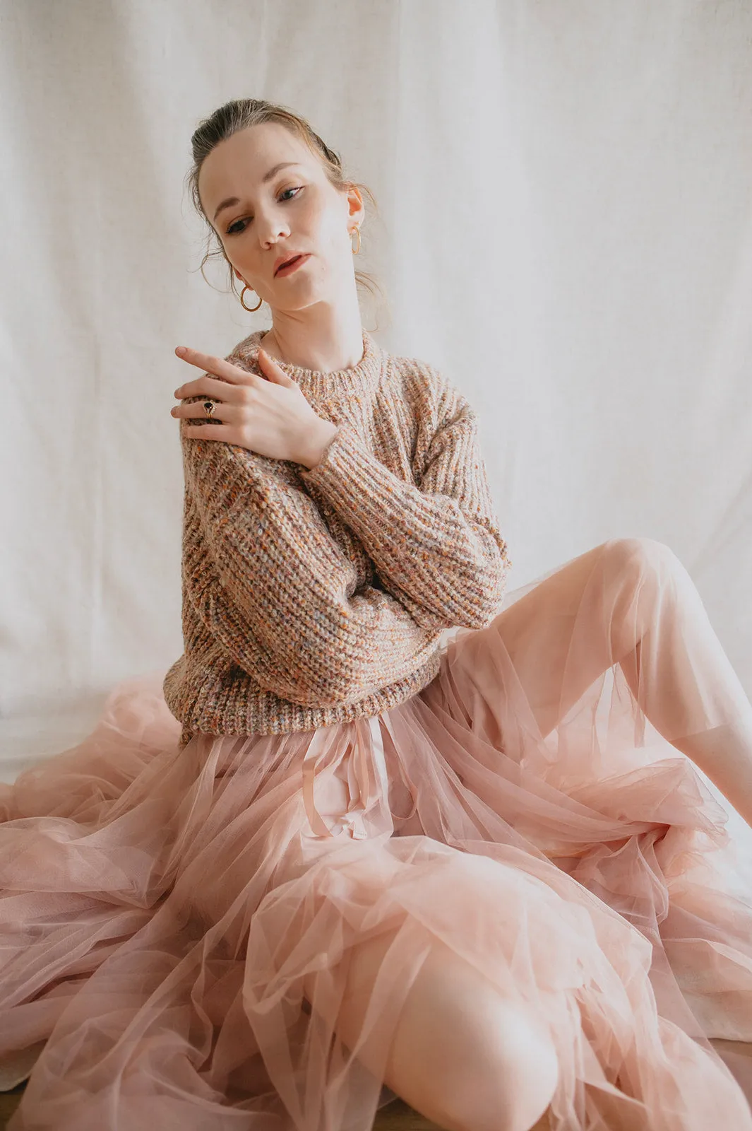 The Misty Melange Pullover Sweater - PLUS
