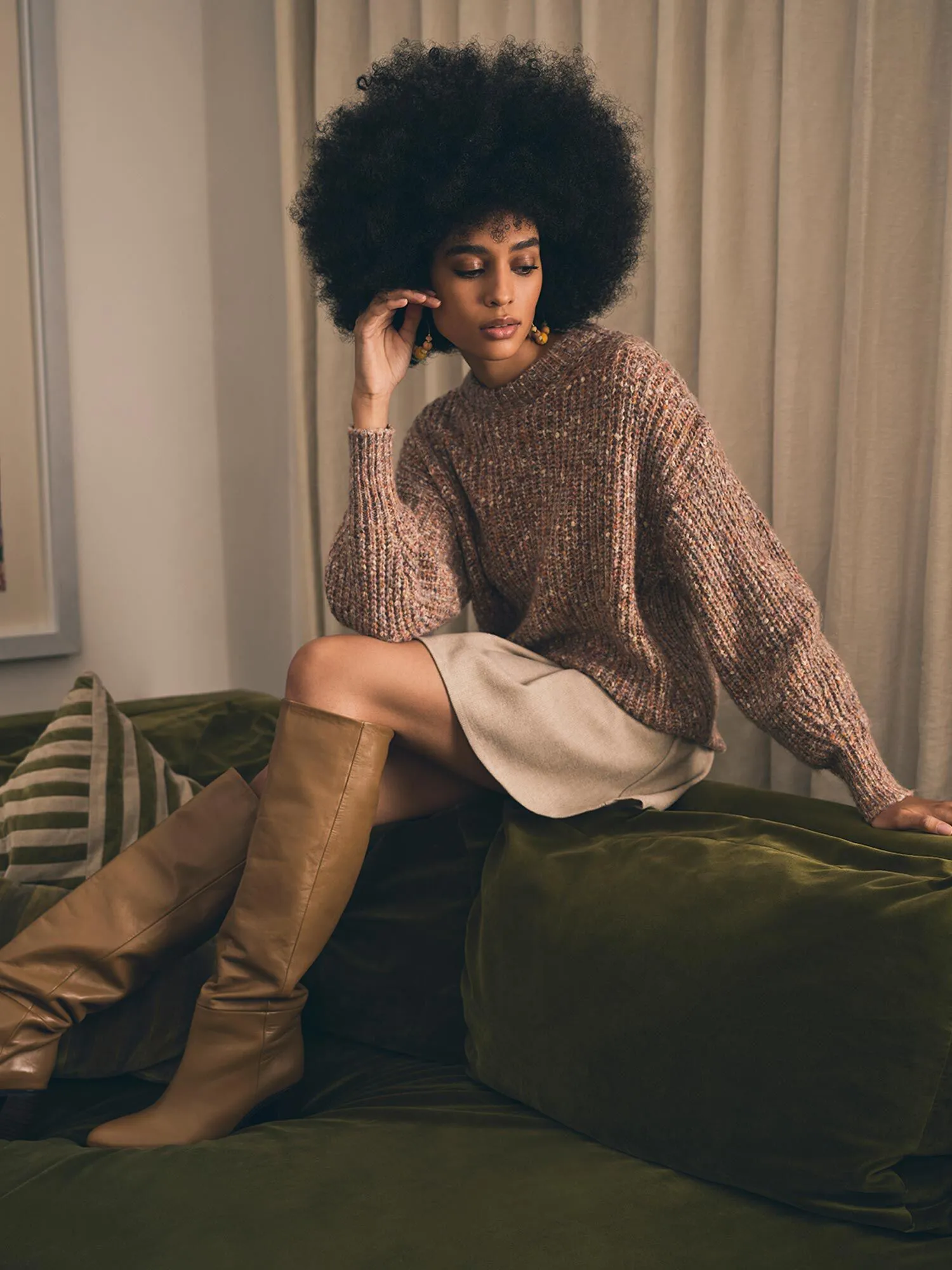 The Misty Melange Pullover Sweater - PLUS