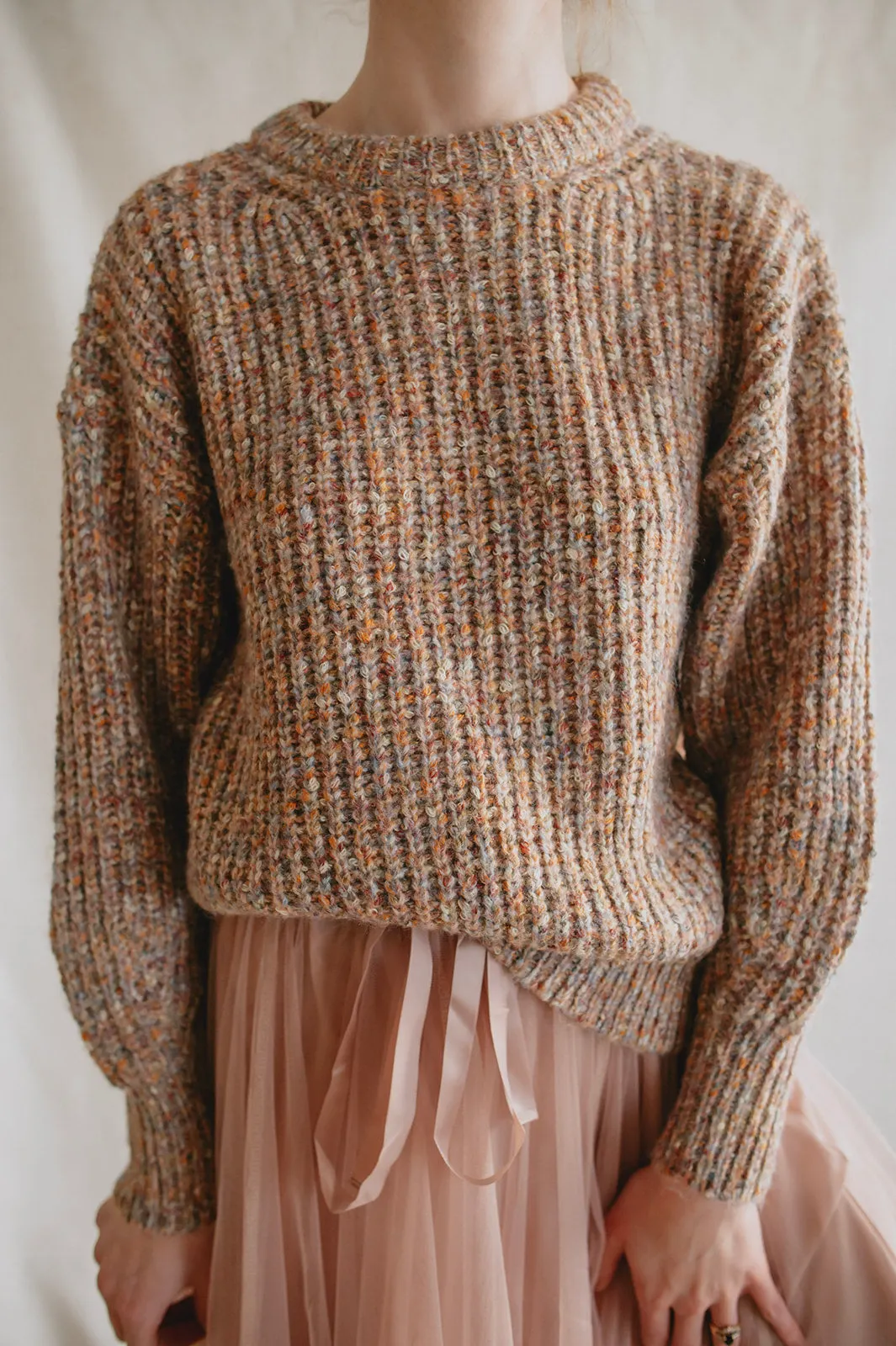 The Misty Melange Pullover Sweater - PLUS
