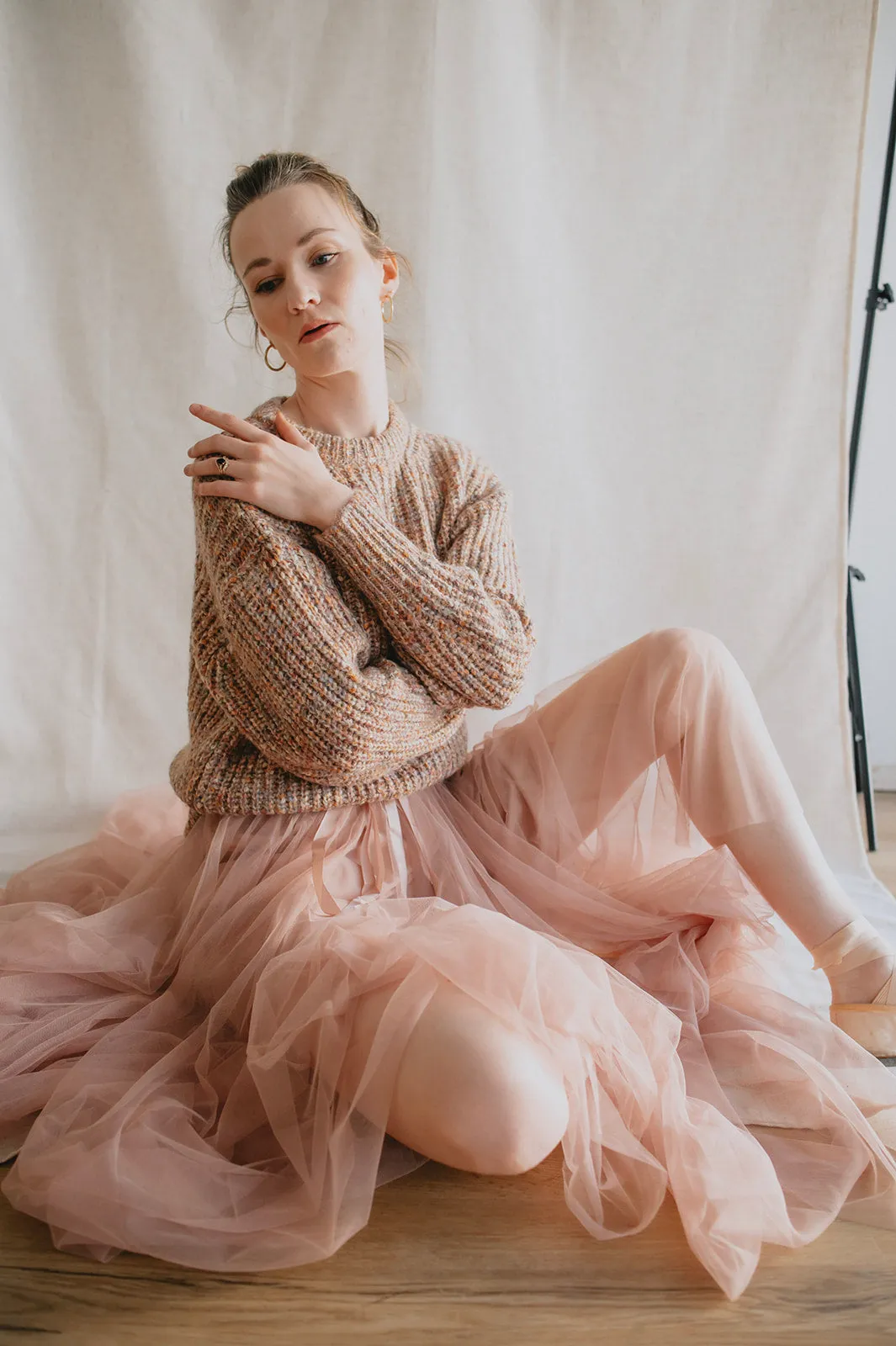 The Misty Melange Pullover Sweater - PLUS